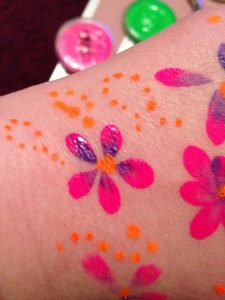 Blossom and Swirl Body Paint