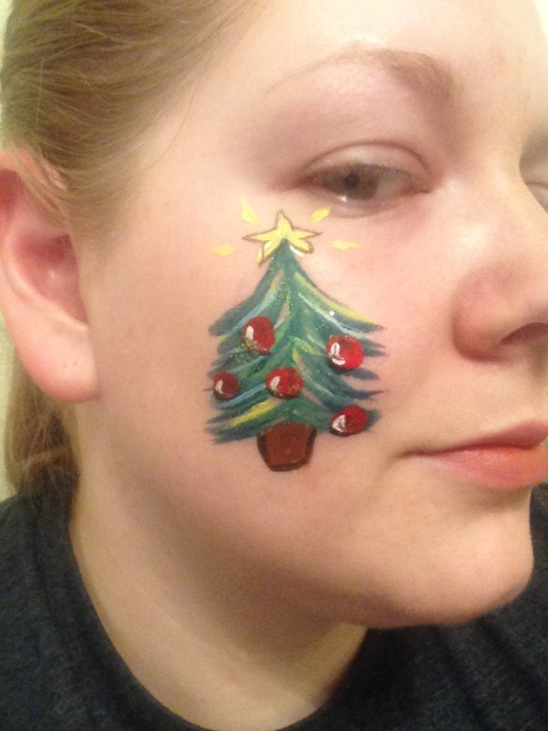 Christmas Tree Face Paint
