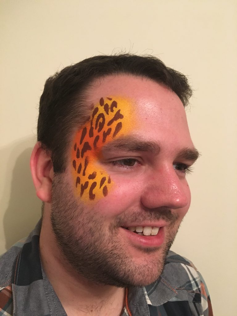 Leopard Print Face Paint