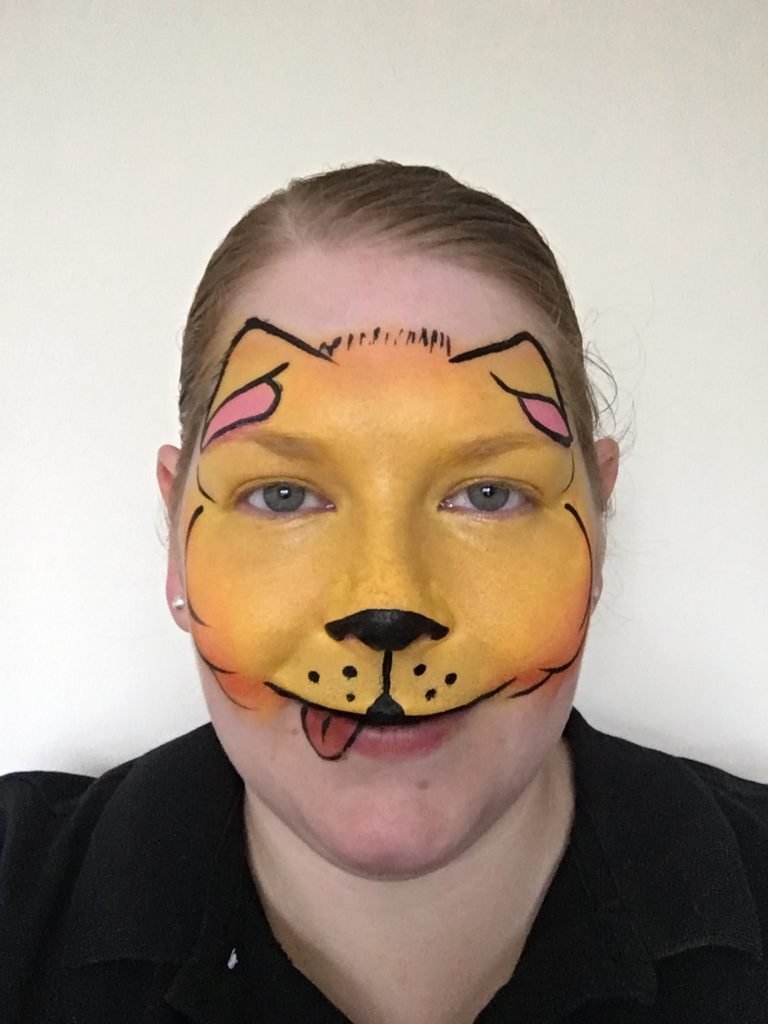 Golden Retriever Face Paint