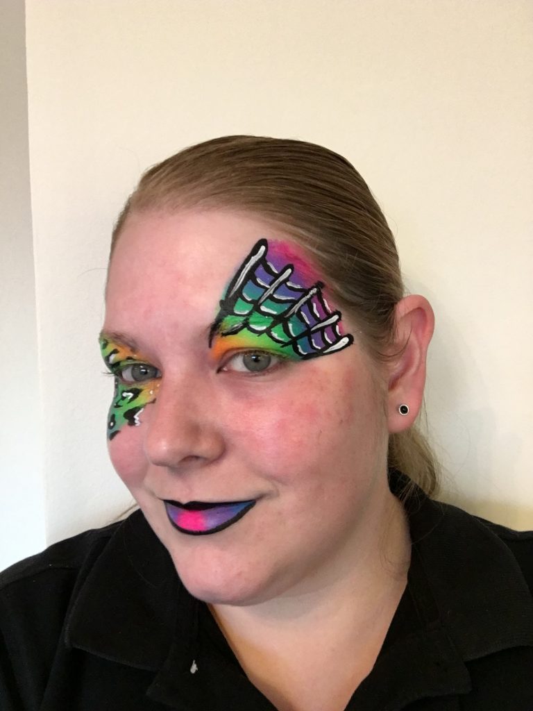 Rainbow Halloween Face Paint